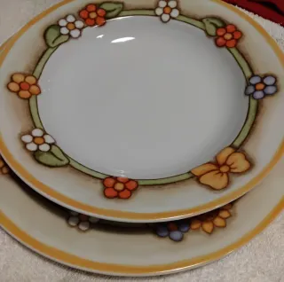 Thun Set 2 Piatti Country Porcellana