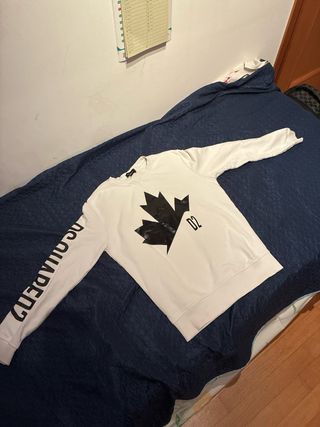 Felpa Dsquared2 con foglia e logo