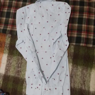 2 Camisas Hombre Algodón Manga Larga T M