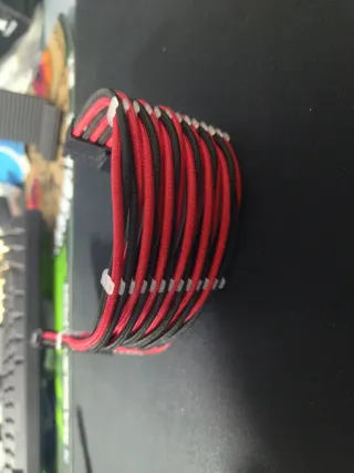 Alargadores Cableado PC Rojo y Negro