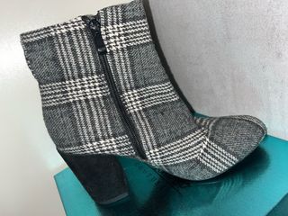 Stivaletti donna fantasia pied-de-poule