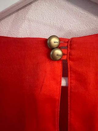 Vestido Mango Coral Talla L