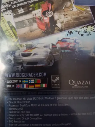 PC Juego Ridge Racer Unbounded Limited Edition