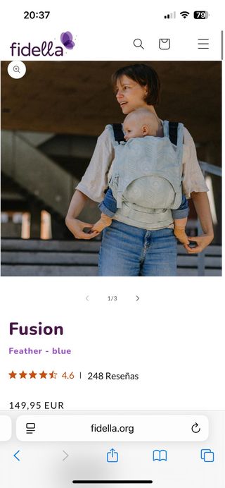 Mochila Porta Bebé Fidella Rosa