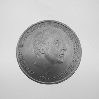 MONEDA DE 100 PESETAS DE PLATA 1966