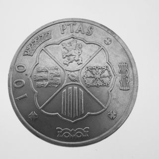 MONEDA DE 100 PESETAS DE PLATA 1966
