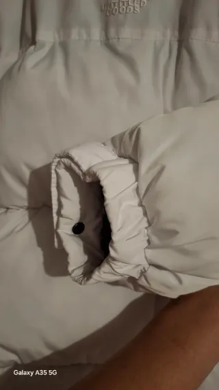 Cazadora Puffy Técnica Bershka Blanca