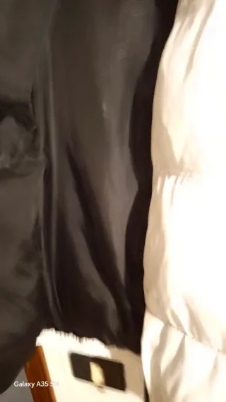 Cazadora Puffy Técnica Bershka Blanca