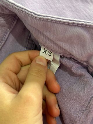 Vaqueros rectos morados