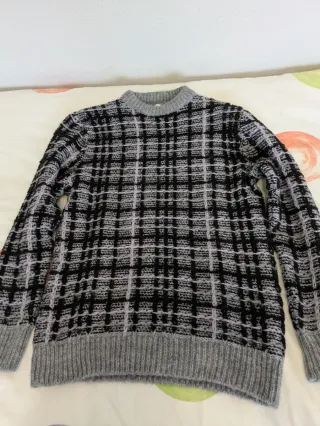 Jersey de lana a cuadros