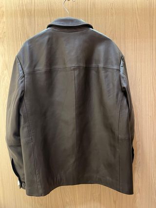 Cazadora Zara Piel Marrón Sin Estrenar