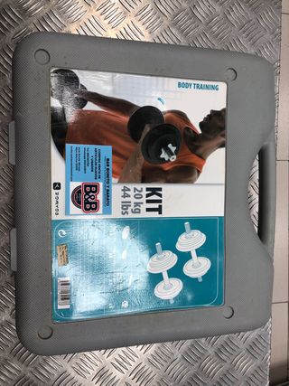 Kit Mancuernas Domyos 20kg Maletín