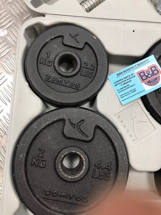 Kit Mancuernas Domyos 20kg Maletín