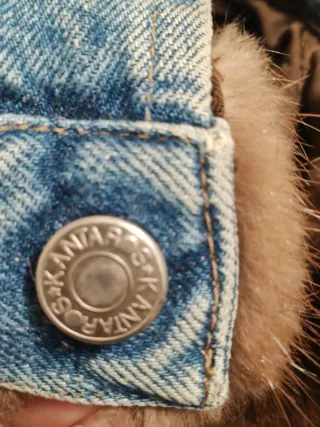 Giubbotto jeans con pelliccia