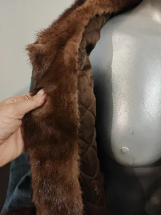 Giubbotto jeans con pelliccia