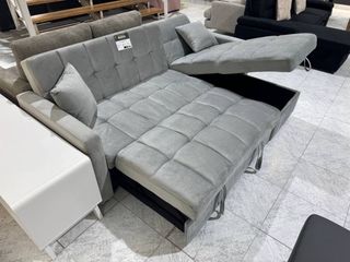 Sofá Cama Reclinable Gris Ideal Estudios NUEVO