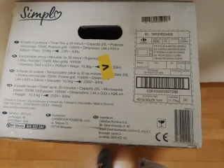 Microondas Blanco , uso 7 meses. Está en garantia