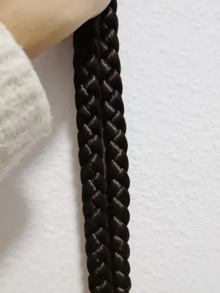 Trenzas de fallera marrones