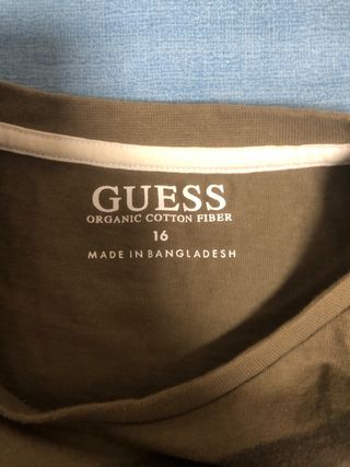 Maglia Guess manica lunga verde militare taglia 16