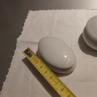 Coppia di contenitori in Limoges Francese bianchi