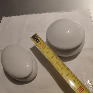 Coppia di contenitori in Limoges Francese bianchi