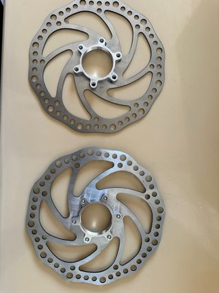 2 Disco Freno Bici + Adattatore