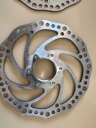 2 Disco Freno Bici + Adattatore