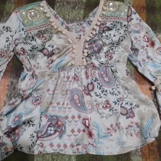 Conjunto Boho Blusa y Pantalón T M