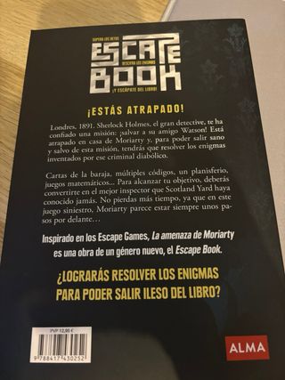 Escape book: La amenaza de Moriarty (Spanish Ed...