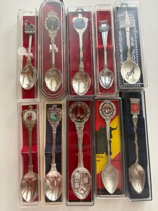 10 Cucchiaini da collezione. Nuovi in scatola