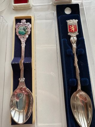 10 Cucchiaini da collezione. Nuovi in scatola