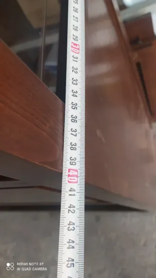 Mueble Aparador Madera y Cristal