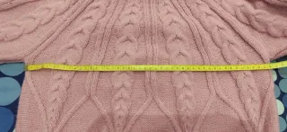 Jersey rosa tejido mujer calentito