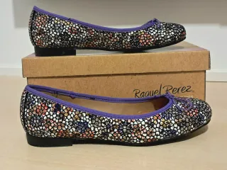 Zapatos planos piel Raquel Perez Talla 38