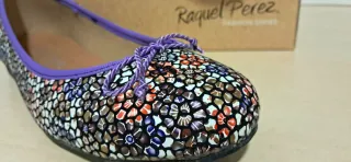 Zapatos planos piel Raquel Perez Talla 38