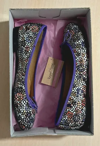 Zapatos planos piel Raquel Perez Talla 38