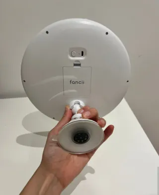 Espejo de tocador con luz LED y ventosa