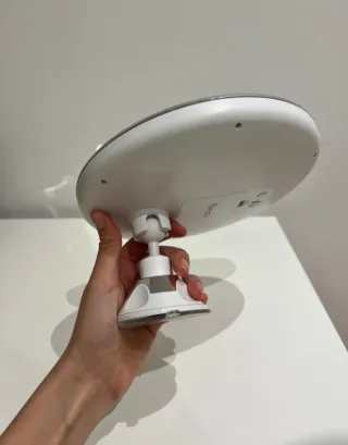 Espejo de tocador con luz LED y ventosa