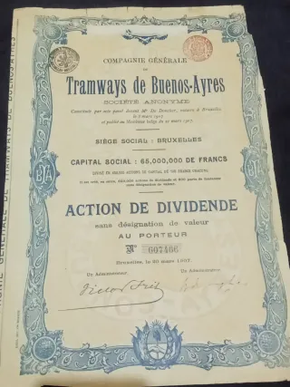 2 Certificati Azionari Storici Belgio