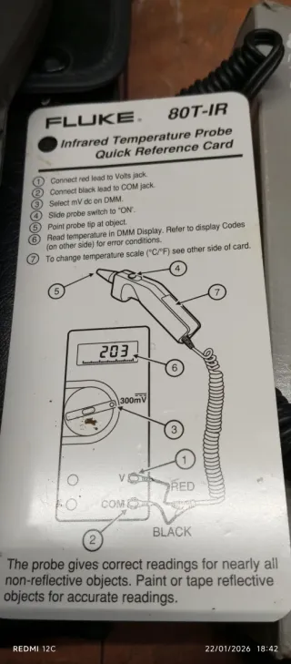 Luxómetro TES-1334 pinza sonda fluke