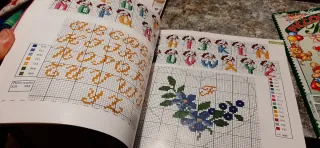 3 riviste/raccolte schemi punto croce baby