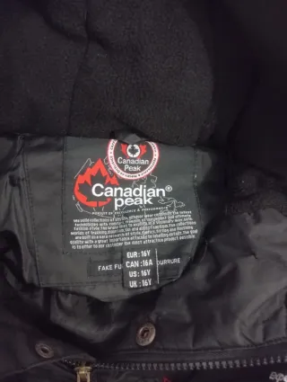 Chaqueta Canguro Canadian Peak talla 16