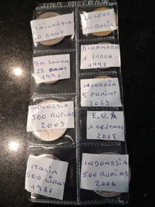 22 Monedas Colección Países Varios