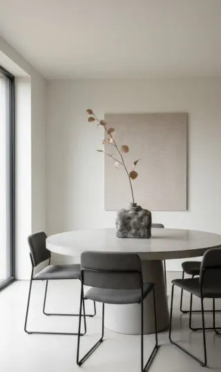 Jarrón efecto piedra texturizado papel maché