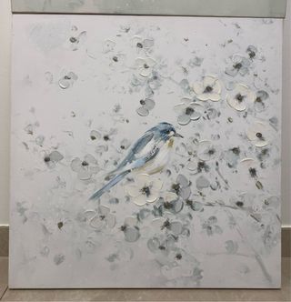 2 Cuadros Decorativos de Pájaro y Flores