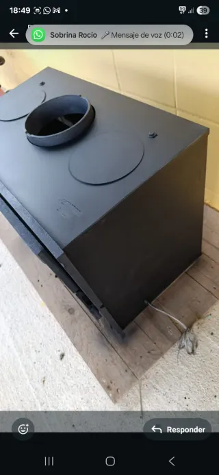 Chimenea LAUDEL Negra