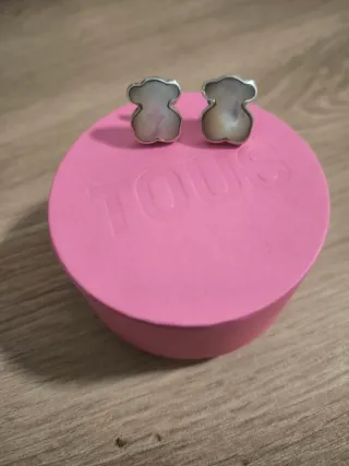 Pendientes Oso Tous Plata y Nácar 16 MM ICON COLOR