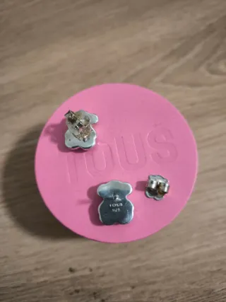 Pendientes Oso Tous Plata y Nácar 16 MM ICON COLOR