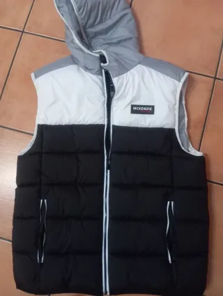 Chaleco McKenzie Niño Negro Blanco Gris