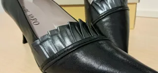 Zapatos Pepe Varo piel tacón medio talla 40